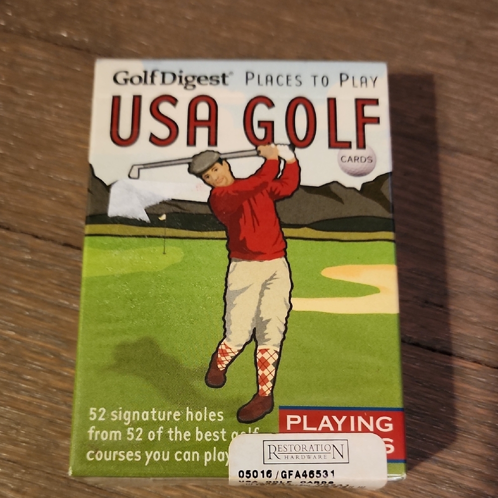 Gold Digest Places To Play USA Golf Playing Cards.  NEW